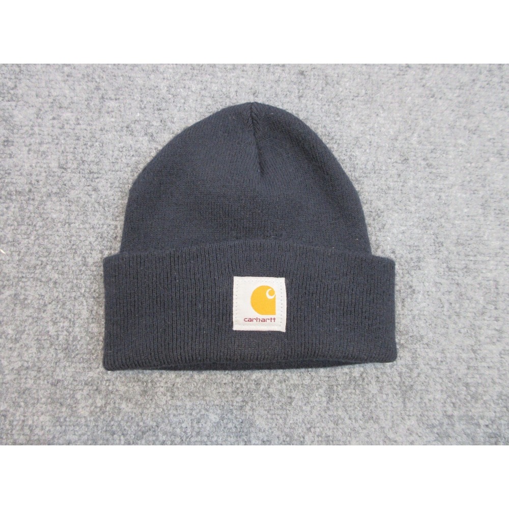 Carhartt Beanie Hat Cap Adult One Size Blue Work Wear Outdoors Mens